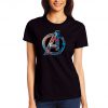 AVENGERS ICON AWESOME Graphic black women t shirt