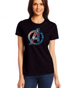 AVENGERS ICON AWESOME Graphic black women t shirt