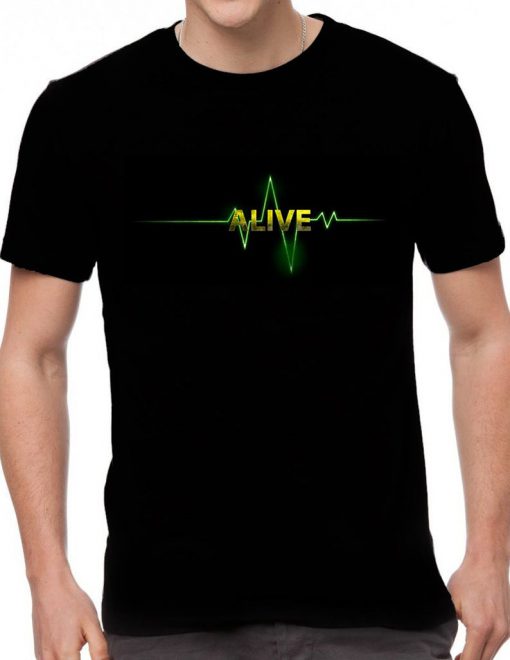 Alive Men's Printed T-Shirt