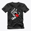 Black TALK to my HAND skeleton hand mocking tongue cool graphic t shirt