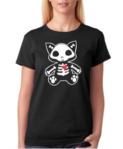 Cat Skeleton t shirt