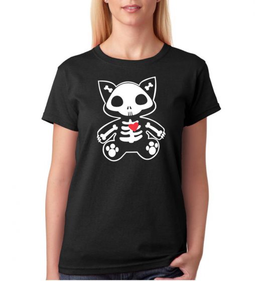 Cat Skeleton t shirt