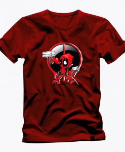 DEAD POOL super cool CARTOON awesome graphic red t shirt