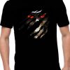 Evil Skull Red Eyes Men's Printed T-Shirt