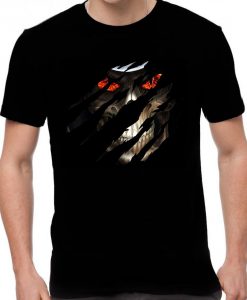 Evil Skull Red Eyes Men's Printed T-Shirt