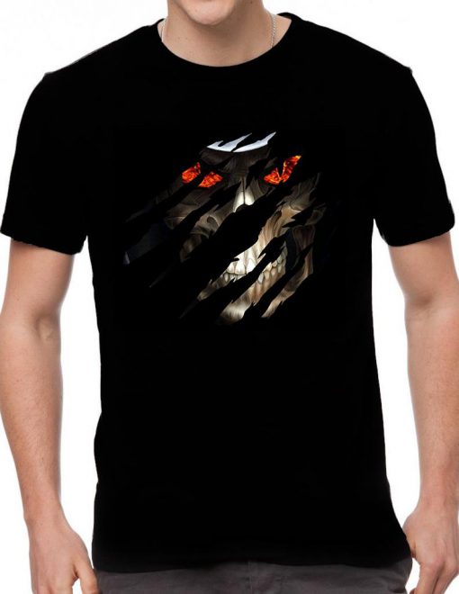 Evil Skull Red Eyes Men's Printed T-Shirt