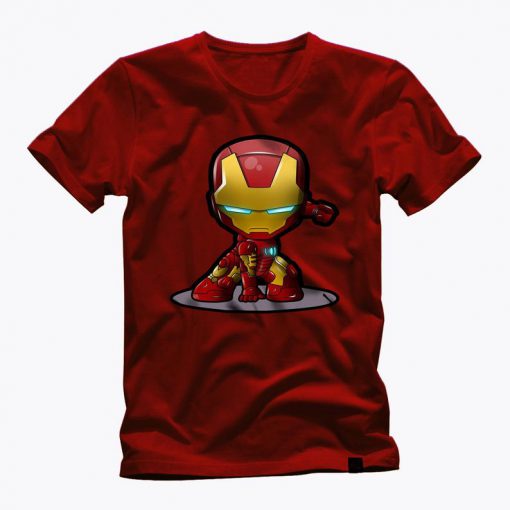 IRON MAN FUNKO PoP Head avengers movie awesome graphic red t shirt