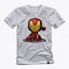 IRON MAN FUNKO PoP Head avengers movie awesome graphic white t shirt