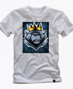 KING BEAR awesome grapic white t shirt