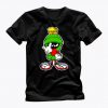 MARVIN THE MARTIAN showing finger graphic black t shirt