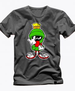 MARVIN THE MARTIAN showing finger graphic t shirt