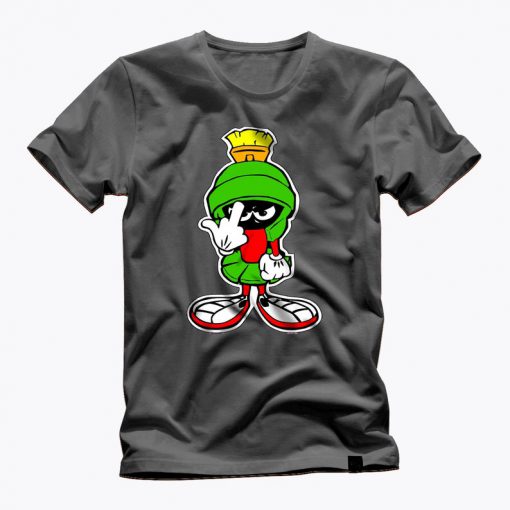 MARVIN THE MARTIAN showing finger graphic t shirt