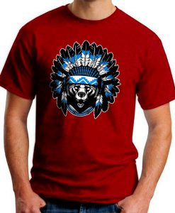 NATIVE AMERICAN BEAR awesome tribal graphic T Shirt