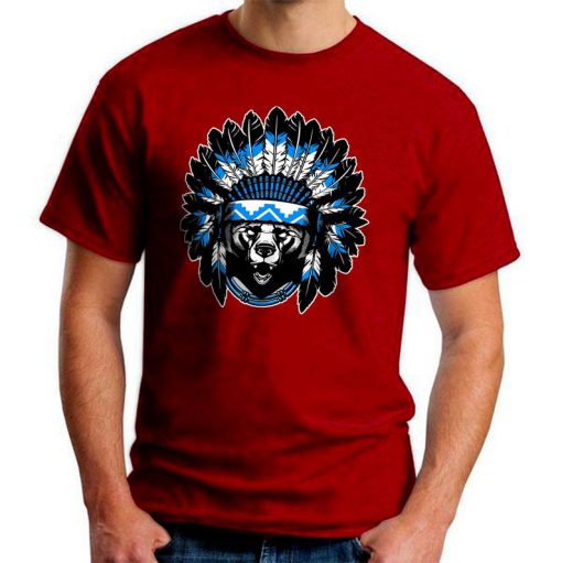 NATIVE AMERICAN BEAR awesome tribal graphic T Shirt