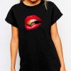 SEXY LIPS & a BULLET semi glossy printed Awesome graphic t shirt