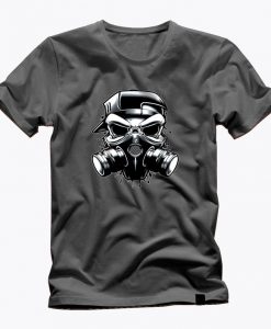 SKULL GRAFFITI ARTIST gas mask awesome graphic t shirt