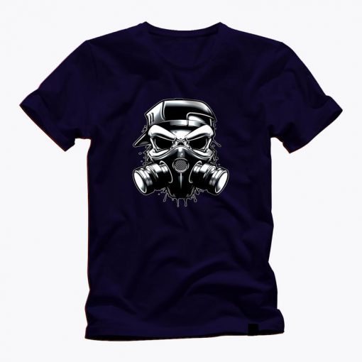 SKULL GRAFFITI ARTIST gas mask awesome graphic t shirt