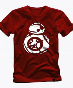 STAR WARS Hero Droid bb8 awesome iconic grapic red t shirt