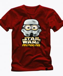 STAR WARS MINION helmet red awesome graphic t shirt