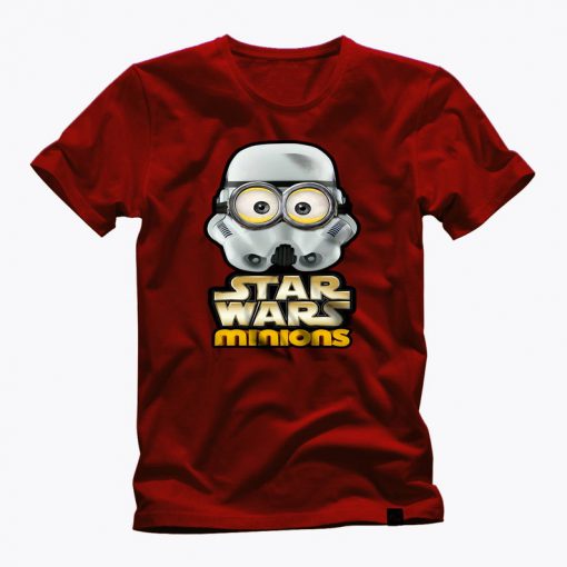 STAR WARS MINION helmet red awesome graphic t shirt