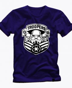 STORMTROOPERS STAR WARS awesome graphic blue t shirt