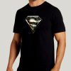 SUPERMAN SHINY METAL shield awesome graphic t men shirt