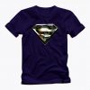 SUPERMAN SHINY METAL shield awesome graphic t shirt