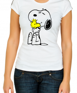 Snoopy Dog Peanuts Charlie Brown Hug for Woman t shirt