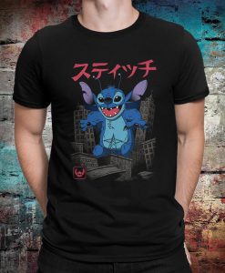 Stitch Godzilla Funny T-Shirt