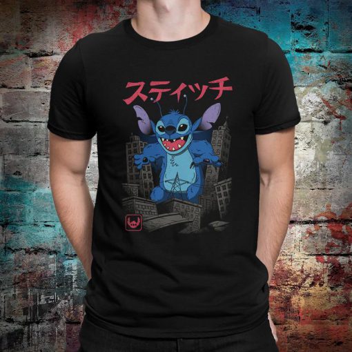 Stitch Godzilla Funny T-Shirt