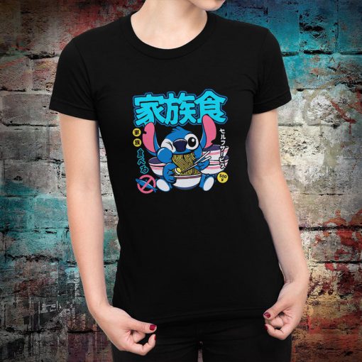 Stitch Ramen Funny women T-Shirt