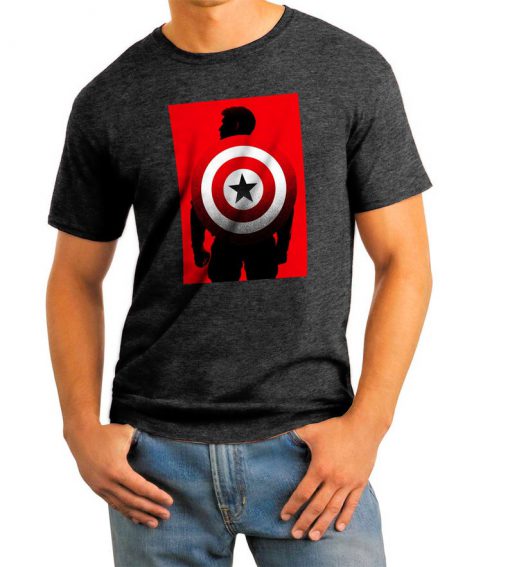 CAPTAIN AMERICA & SHIELD awesome graphic t shirt