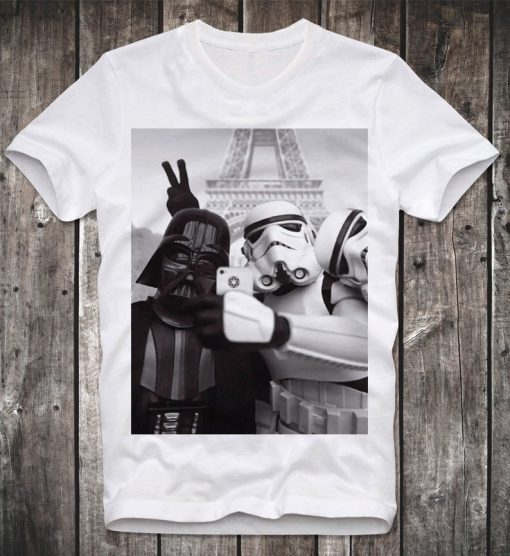 Darth on Holiday Vader Storm Trooper Stormtrooper Star Paris Wars t shirt