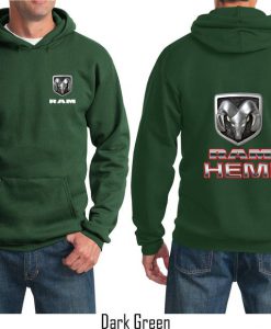 Dodge Ram Hemi Logo Front & Back Print Hoodie