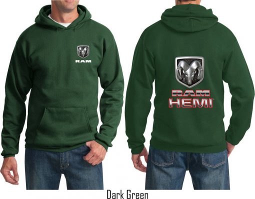 Dodge Ram Hemi Logo Front & Back Print Hoodie