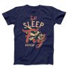 Eat Sleep Unisex navy T-shirt