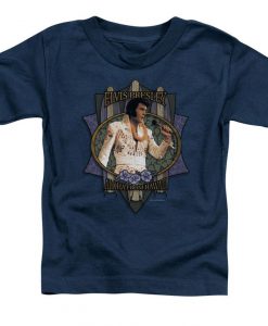 Elvis Presley Aloha From Hawaii Navy T-Shirts