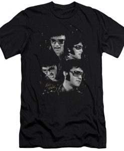 Elvis Presley Faces Black Shirts