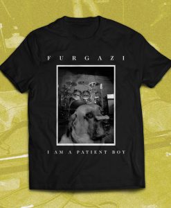 Furgazi Patient Boy Puppy Dog Short-Sleeve Unisex black T-Shirt