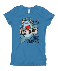 Girls Shark T-Shirt