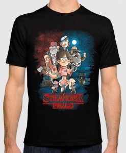 Gravity Falls Stranger Falls men T-Shirt