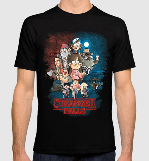 Gravity Falls Stranger Falls men T-Shirt