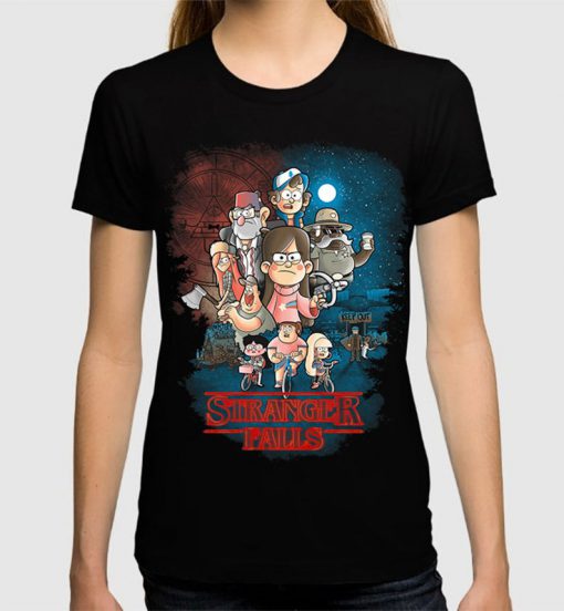 Gravity Falls Stranger Falls women T-Shirt