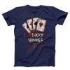 Lucky Winner Unisex navy T-shirt