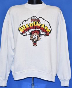 Mega Warheads Sour Candy Wally Warheads White Sweatshirt