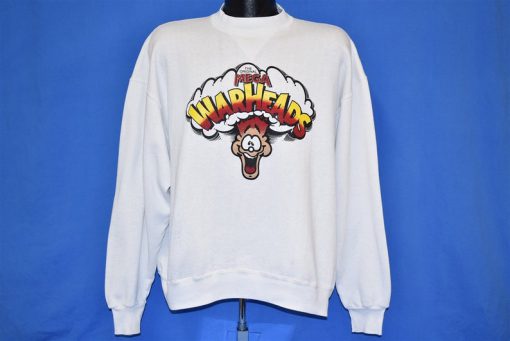 Mega Warheads Sour Candy Wally Warheads White Sweatshirt