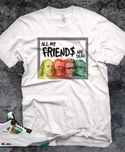 NEW Air Jordan 6 RASTA CARNIVAL Inspired Dead Friends t-shirt