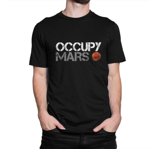 Occupy Mars Elon Musk men T-Shirt