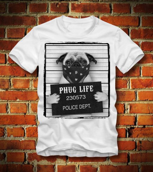 Phug Life Gangster Mugshot Gang t shirt