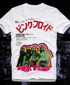 Pink Floyd Japan Japanese Live Poster Dark Side 70s Moon t shirt